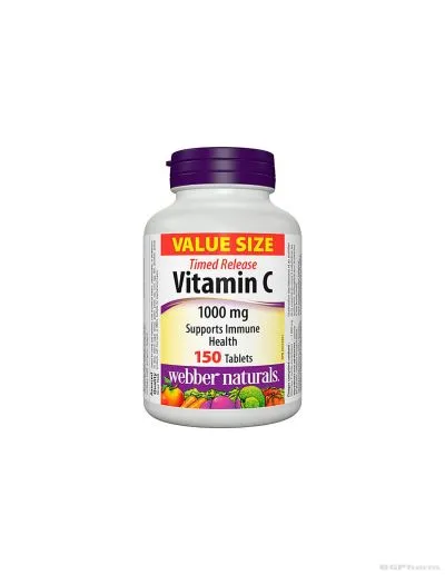 Витамин Ц 1000мг с удължено освобождаване 150 таблетки Webber Naturals | Vitamin C