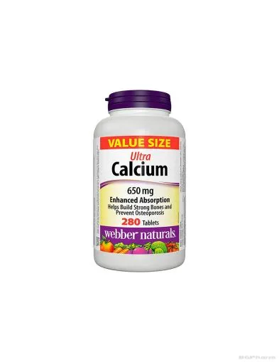 Ултра калций 650мг  х 280 таблетки Webber naturals | Calcium