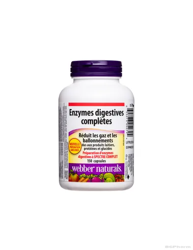 Complete Digestive Храносмилателни ензими х 150 капсули Webber Naturals