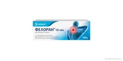 ФЕЛОРАН 1% гел х 120гр (диклофенак) | FELORAN 1% gel Sopharma