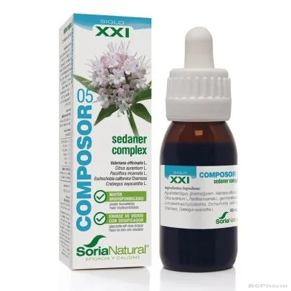 СЕДАНЕР КОМПЛЕКС х 50мл (безсъние, стрес) Soria Natural | SEDANER COMPLEX