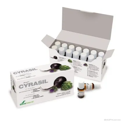 ЦИРАЗИЛ ПЛЮС 10мл х 14 флакона (за черен дроб) Soria Natural | CYRASIL +