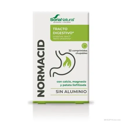 НОРМАЦИД х 32 таблетки за смучене (киселини, рефлукс) Soria Natural | NORMACID