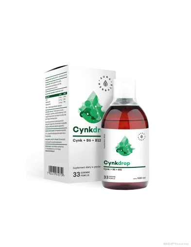 Цинк + Витамин Б6 и Б12 х 500мл сироп Aura Herbals (имунитет, нервна система)
