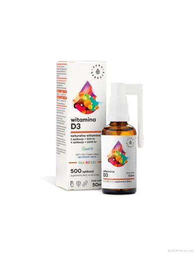 Витамин Д3 250IU за деца и възрастни х 50мл спрей Aura Herbals (имунитет, кости)
