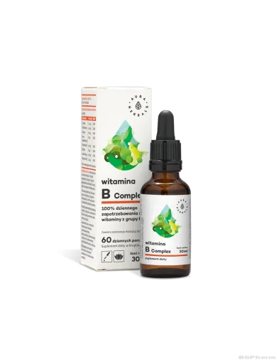 Витамин Б-комплекс х 30мл капки Aura Herbals (нервна система, тонизиране)