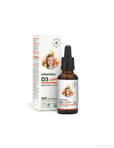 Витамин Д3 (800 IU)  - за деца и възрастни х 30мл капки Aura Herbals (имунитет, кости)