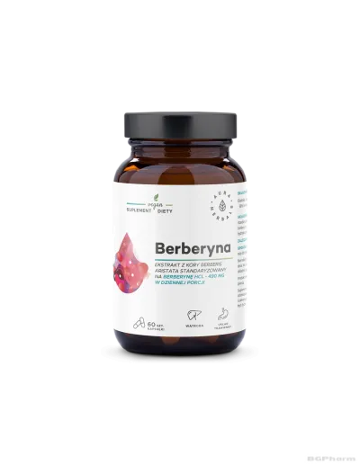 Берберин 490мг х 60 капсули Aura Herbals (холестерол,  контрол на кръвна захар)