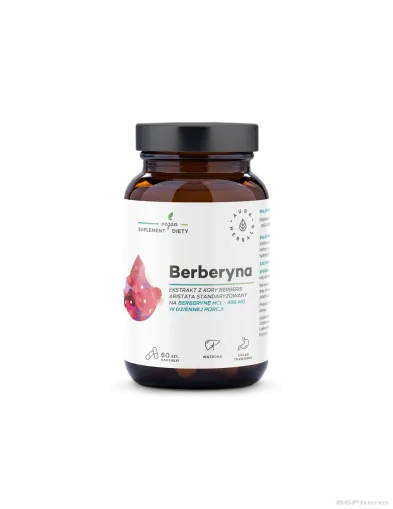 Берберин 490мг х 60 капсули Aura Herbals (холестерол,  контрол на кръвна захар)