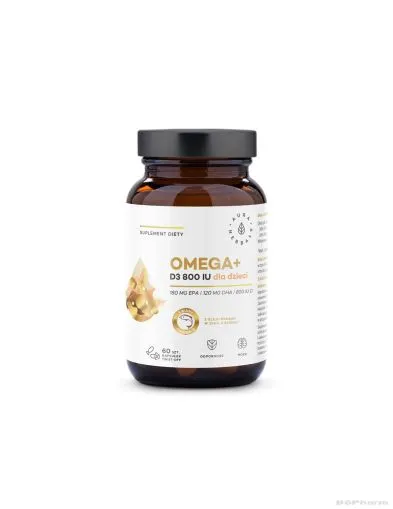 Омега-3 500мг + Витамин Д3 800 IU х 60 капсули Aura Herbals (имунитет, мозъчна функция)