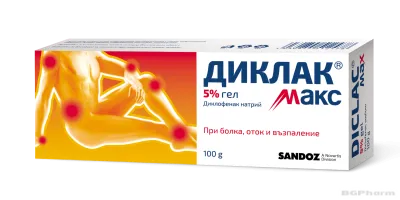 ДИКЛАК МАКС ГЕЛ 5% х 100гр SANDOZ (диклофенак)