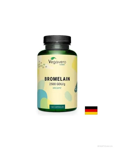 Бромелаин 650 мг 2500 GDU х 120 капсули Vegavero | Bromelain