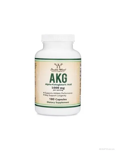 Алфа - кетаглутарова киселина х 180 капсули Double Wood | AKG (Alpha Ketoglutaric Acid)