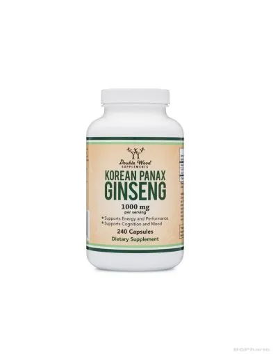 Корейски ( Азиатски ) женшен екстракт х 240 капсули Double Wood | Korean Panax Ginseng
