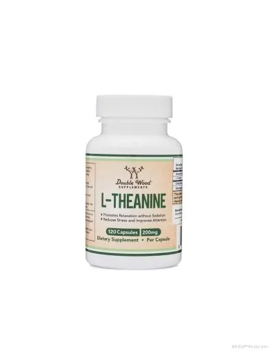 Л-Теанин 200 мг x 120 капсули Double Wood | L-Theanine