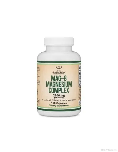 Мag-8 Магнезиев комплекс  8 форми на магнезия 142 мг х 180 капсули Double Wood