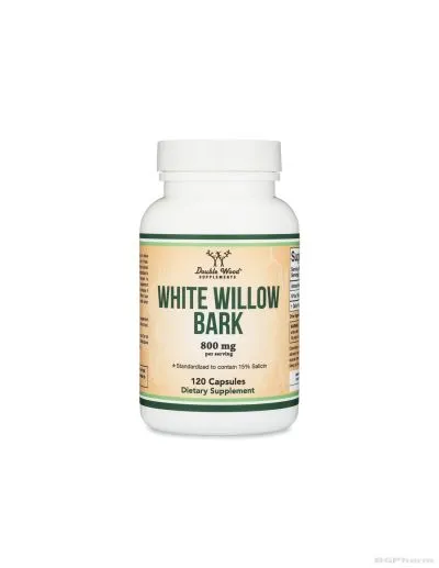 Бяла върба есктракт при възпаление и болка, 400 mg, 120 капсули Double Wood