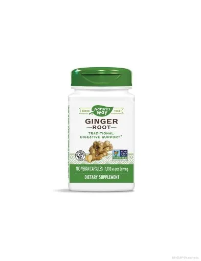 Джинджифил корен 550 мг х 100 капсули Nature’s Way | Ginger Root