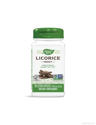 ЖЕНСКО БИЛЕ / СЛАДНИК (КОРЕН) / LICORICE ROOT - При храносмилателни смущения - 450 мг x 100 капсули