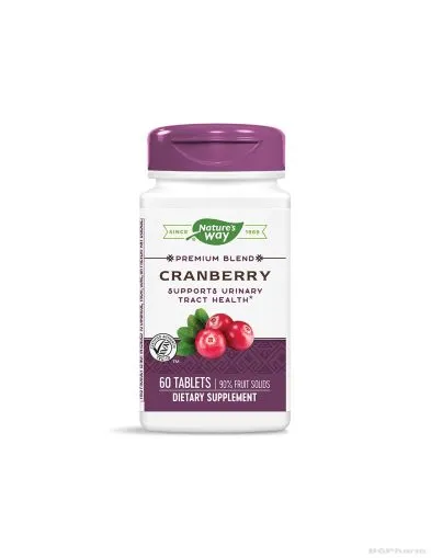 Червена боровинка премиум екстракт 400 мг х 60 таблетки Nature’s Way | Cranberry
