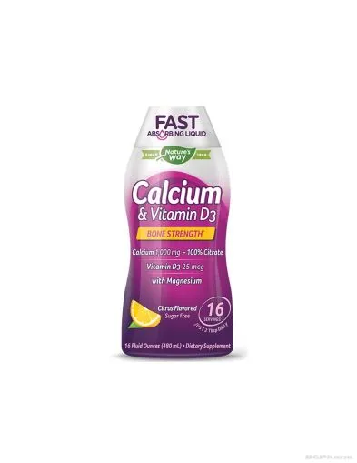 Калций и Витамин Д течна формула + магнезий и бор х 480 мл Nature’s Way | Calcium & Vitamin D3