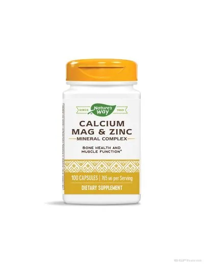 Калций Магнезий и Цинк х 100 капсули Nature’s Way | Calcium, Magnesium & Zinc