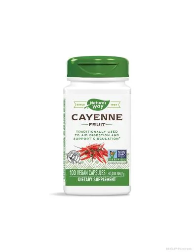 Лют червен пипер плод 450 мг х 100 капсули Nature’s Way | Cayenne Pepper Fruit