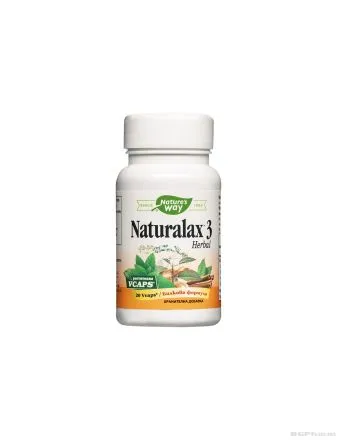 Натуралакс 3 Билкова формула х 20 капсули против запек Nature’s Way | Naturalax 3 Herbal