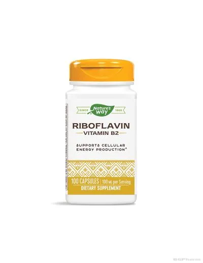 Витамин Б2 (рибофлавин) 100 мг x 100 капсули Nature’s Way | Riboflavin Vitamin B2