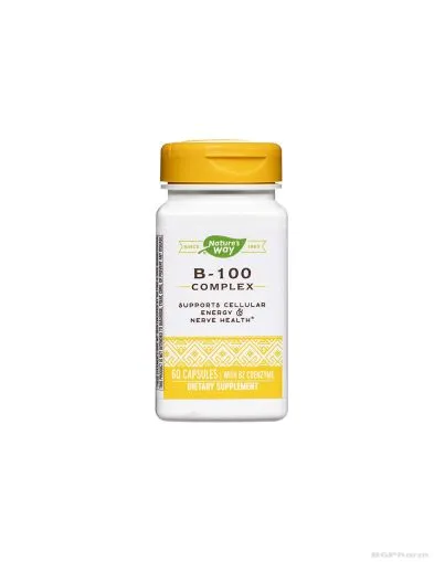 Витамин Б 100 Комплекс х 60 капсули Nature’s Way | B-100 Complex