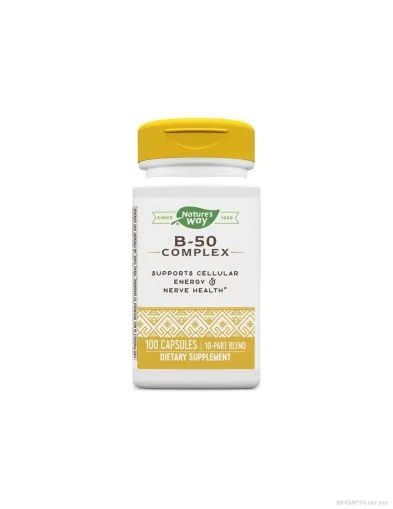 Витамин Б 50 комплекс х 100 капсули Nature’s Way | B-50 Complex