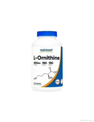 Л-Орнитин 500 мг х 180 капсули Nutricost | L-Ornithinе