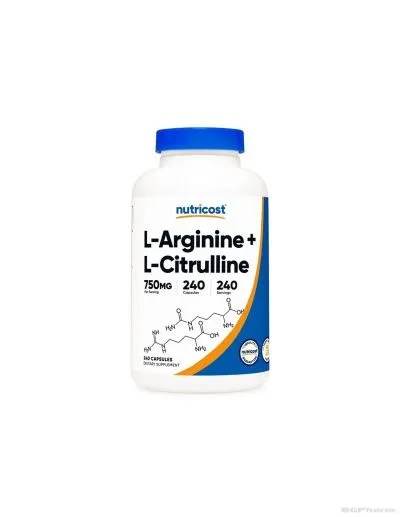 Л-Аргинин + Л-Цитрулин 500/250 мг х 240 капсули Nutricost | L-Arginine + L-Citrulline