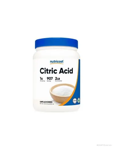 Лимонена киселина на прах х 907гр за алкално-киселинен баланс Nutricost | Citric Acid