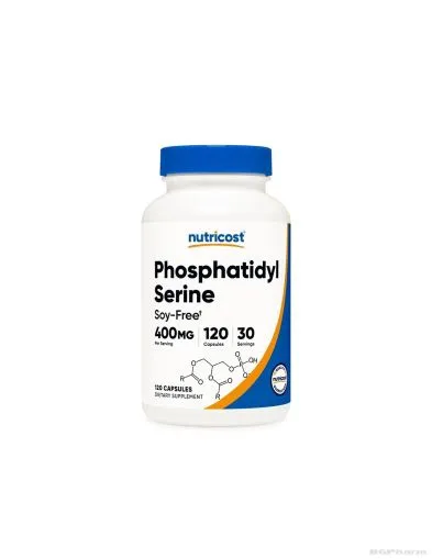 Фосфатидилсерин 100 мг х 120 капсули за памет и концентрация Nutricost | Phosphatidyl Serine