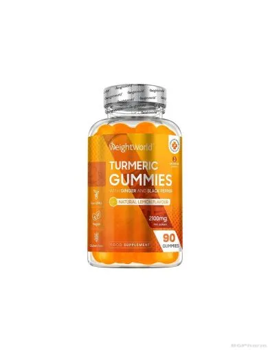 Куркума + Джинджифил и Черен пипер х 90 желирани таблетки Weight World