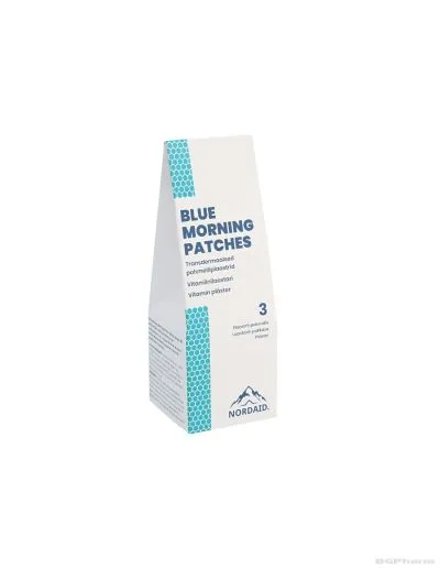 Трансдермални пластири с витамини и билкови екстракти х 3 броя Blue Morning Nordaid