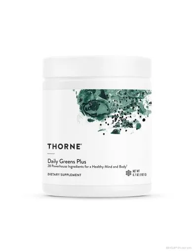 8 зелени храни за физическа и психическа издръжливост 192 гр прах Thorne | Daily Green Plus