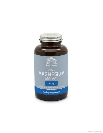 Магнезий малат 700 мг + витамин Б6 х 90 капсули Mattisson Healthstyle | Magnesium Malate