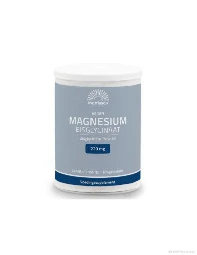 Магнезий бисглицинат (хелат) 220 мг x 200 гр на прах Mattisson Healthstyle