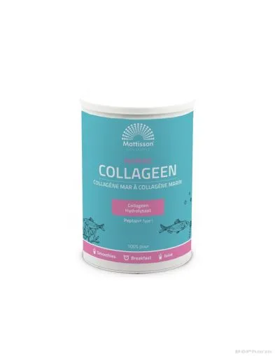 Рибен колаген тип 1 на прах 300 гр Mattisson Healthstyle | Marine Collagen Peptan
