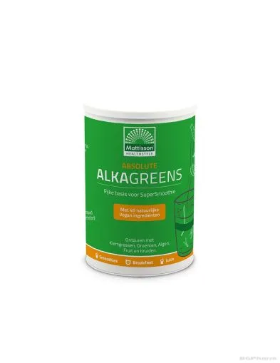 Алка Грийнс за алкално-киселинен баланс на прах 300 гр Mattisson Healthstyle | Absolute Alkagreens