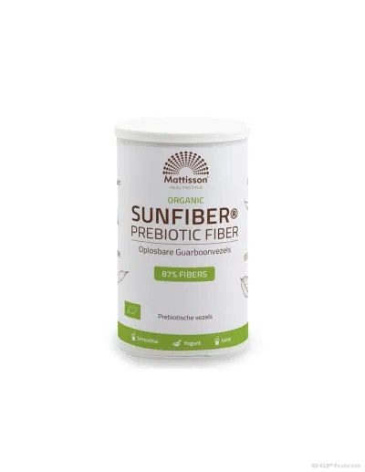 Пребиотични фибри от гуар х 125 гр на прах Mattisson Healthstyle | Sunfiber