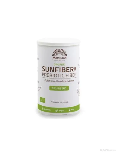 Пребиотични фибри от гуар х 125 гр на прах Mattisson Healthstyle | Sunfiber