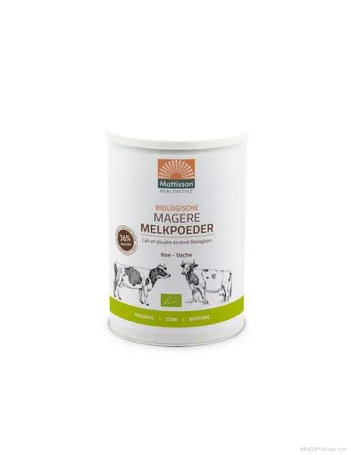 Био обезмаслено мляко на прах х 450 гр Mattisson Healthstyle