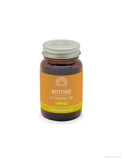 Биотин (Витамин Б7) 1000 мкг х 60 таблетки Mattisson Healthstyle
