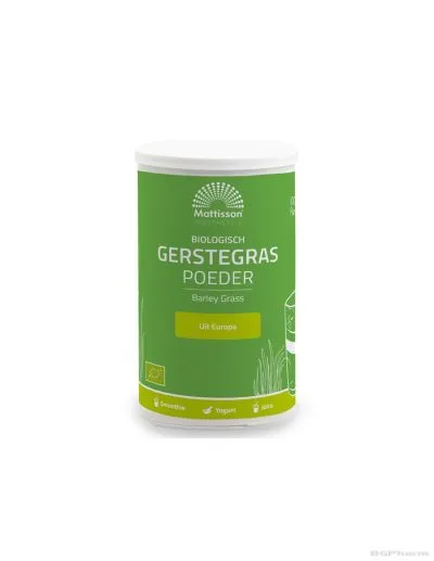 Ечемичена трева БИО на прах х 125 гр Mattisson Healthstyle