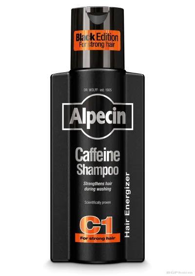 АЛПЕЦИН BLACK EDITION C1 Кофеинов шампоан против косопад х 250мл | Alpecin Queisser Pharma