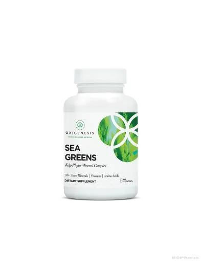 Фитоминерален комплекс + Келп х 60 капсули Sea Greens Oxigenesis