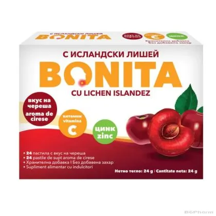 БОНИТА ЧЕРЕША х 24 таблетки за смучене Vedra